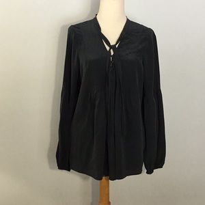 Joie 100% Silk Gray Blouse, sz S